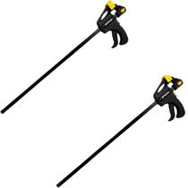 Kit-2 Grampos Tipo Sargento De Aperto Rápido de 24" Polegadas 600mm Marcenaria Fertak Kit-2 Grampos Tipo Sargento De Aperto Rápido de 24" Polegadas 600mm Marcenaria Fertak