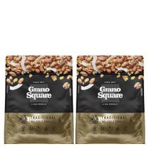 Kit 2 Granola Premium Tradicional Com Gergelim, Castanhas de Caju Pará e Amendoas, Nozes GranoSquare 400g Kit 2 Granola Premium Tradicional Com Gergelim, Castanhas de Caju Pará e Amendoas, Nozes GranoSquare 400g