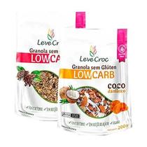Kit 2 Granolas Low Carb Sem Glúten Leve Croc: Nibs Cacau E