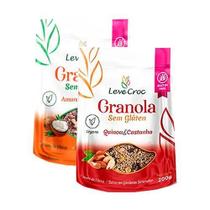 Kit 2 Granolas Sem Glúten Leve Croc: Amaranto E Coco, Quinoa