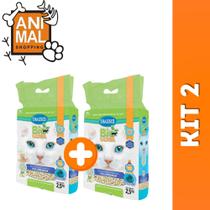 Kit 2 Granulado Higiênico Chalesco Bio Ultra Tofu Premium para Gatos 2,5kg + KIT BANDEJA