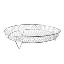 Kit 2 Grelha Grade Cesto Redondo P/ Air Fryer 20x5 De Metal Kit 2 Grelha Grade Cesto Redondo P/ Air Fryer 20x5 De Metal