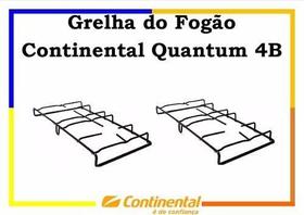 Kit 2 Grelhas Fogão Continental Quantum 4 Bocas