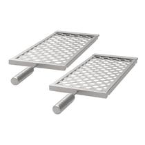 Kit 2 Grelhas Moedas Inox para Churrasco 21cm Kit 2 Grelhas Moedas Inox para Churrasco 21cm