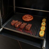 Kit 2 Grelhas para Churras Modelo Cesto e Americana 55Cm Para Coração, Tulipinha e Cortes Nobres Inox 304 Kit 2 Grelhas para Churras Modelo Cesto e Americana 55Cm Para Coração, Tulipinha e Cortes Nobres Inox 304