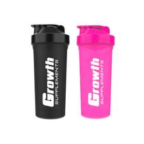 Kit 2 Growth Coqueteleira Academia Garrafa 600ml Shaker