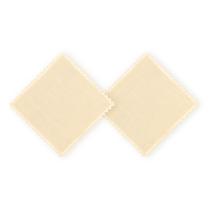 Kit 2 Guardanapo Renda Amarelo Poli-Bambu 45X45Cm Rafimex