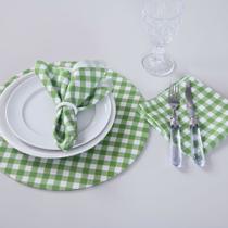 Kit 2 Guardanapos de Tecido Estampado Allegra 2 Peças 35cm x 35cm 100% Poliéster - Xadrez Kit 2 Guardanapos de Tecido Estampado Allegra 2 Peças 35cm x 35cm 100% Poliéster - Xadrez
