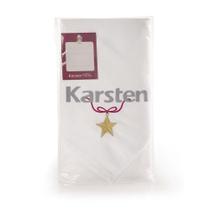 Kit 2 Guardanapos Estrela-guia Branco Karsten Kit 2 Guardanapos Estrela-guia Branco Karsten