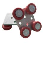 Kit 2 Guia 4 Rodas Portão Correr Alumínio - Pronta Entrega