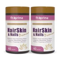 Kit 2 Hair Skin e Nails Premium com Vitaminas e Minerais 60 cápsulas Fitoprime