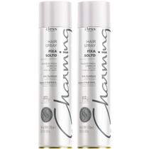 Kit 2 Hair Spray Charming Cless Fixa Solto Laque Jato Seco D-Pantenol Fixador Cabelo 400ml