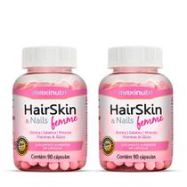Kit 2 HairSkin Femme Biotina e Minerais 90 Caps Maxinutri
