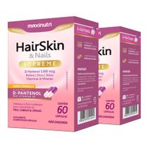 Kit 2 HairSkin Supreme D-Pantenol + Biotina 60 Cáps Maxinutri