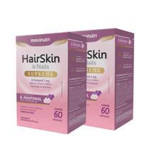 Kit 2 HairSkin Supreme D-Pantenol Biotina Maxinutri 60 Caps