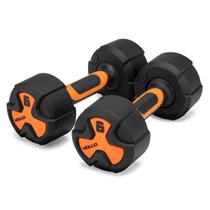 Kit 2 Halter 6kg Antiderrapante Vollo Peso Academia Treino Em Casa