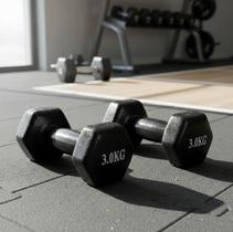 Kit 2 halteres 2kg mkfit emborrachados