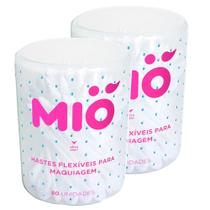 Kit 2 Haste Flexível Mió para Maquiagem 80 Unidades