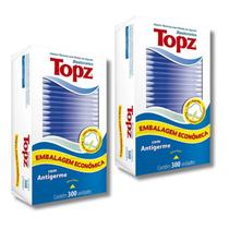 Kit 2 Hastes Topz 100% Algodão E Super Flexível 600 Unidades