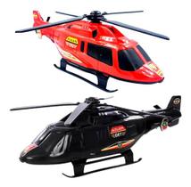 Kit 2 Helicópteros Polícia + Bombeiro Kit 2 Helicópteros Polícia + Bombeiro