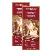 Kit 2 Henna Creme Surya Brasil Castanho Claro Kit