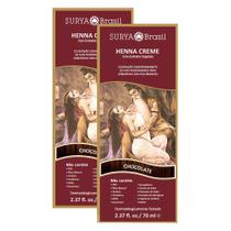 Kit 2 Henna Creme Surya Brasil Chocolate Kit
