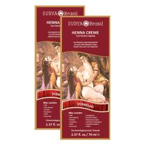 Kit 2 Henna Creme Surya Brasil Vermelho Kit