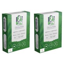Kit 2 Henna Po Composta Herbal Casa da India