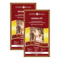 Kit 2 Henna Pó Surya Brasil Vinho