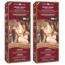 Kit 2 Hennas em Creme Natural - Cor Louro Dourado - 70ml - Surya Brasil