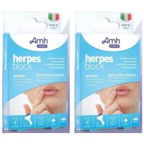 Kit 2 Herpes Block Adesivos Naturais Para Herpes Labial Amh