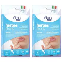 Kit 2 Herpes Block Adesivos Naturais Para Herpes Labial Amh - Amh Farma