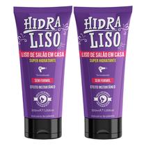 Kit 2 Hidraliso super hidratante Progressiva de Chuveiro Liso de Salão em Casa cuidado com os cabelos
