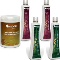 Kit 2 Hidratação Impacto 2 Shampoo Silicone 1 Mascara Midori