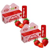 Kit 2 Hidratante Labial Morango 3.6g MenelaLips