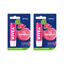 Kit 2 Hidratante Labial Nivea Melancia Shine 4,8g
