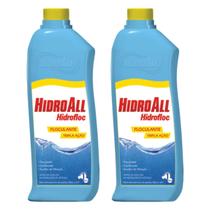 Kit 2 Hidrofloc Flocolante Clarificante Tripla Ação Hidroall