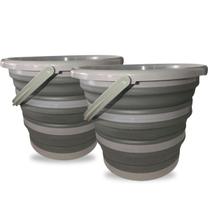 Kit 2 Higienita Balde Retratil 10L