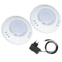 Kit 2 Hiper Led 6W Branco Abs E Fonte 1A Kit 2 Hiper Led 6W Branco Abs E Fonte 1A