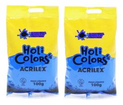 Kit 2 Holi Colors 100 grs - AZUL TURQUESA 100G - 100501