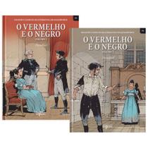 Kit 2 Hqs Coleção Grandes Clássicos Literatura em Quadrinhos, Capa Dura - O Vermelho e o Negro em 2 Volumes