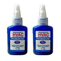 Kit 2 HVAC Solda Fria Super Pro Tubulação Cobre e Alumínio 15g Kit 2 HVAC Solda Fria Super Pro Tubulação Cobre e Alumínio 15g