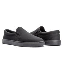 Kit 2 Iate Slip On Casual Masculino Lona+Carteira+Cinto Azul