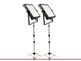 kit 2 Iluminadores Softbox LED 25w com 2 tripé gravação de vídeo