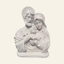 Kit 2 Imagem Sagrada Família Auréola 17cm Em Gesso Cru Kit 2 Imagem Sagrada Família Auréola 17cm Em Gesso Cru