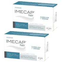 Kit 2 IMECAP Hair Cabelos e Unhas Suplemento Alimentar 60 cápsulas