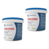 Kit 2 Impermeabilizante Incolor Resina Protetora Laje Telhado Piso Cimento Concreto Parede Piscina Lago Selogel 900g Sel