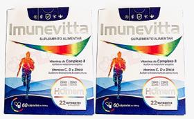 Kit 2 Imunevitta Homem De A A Zinco 60 Cápsulas Kit 2 Imunevitta Homem De A A Zinco 60 Cápsulas