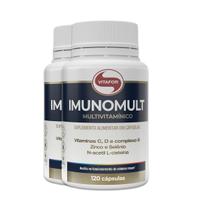 Kit 2 Imunomult Multivitamínico Vitafor 120 Cápsulas Kit 2 Imunomult Multivitamínico Vitafor 120 Cápsulas