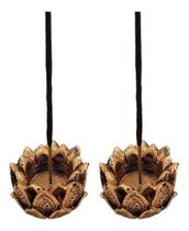 Kit 2 Incensário E Castiçal Flor De Lotus 5Cm